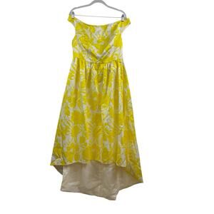 New EY Boutique Especially Yours Yellow Floral Feeling Beautiful Dress Size 10